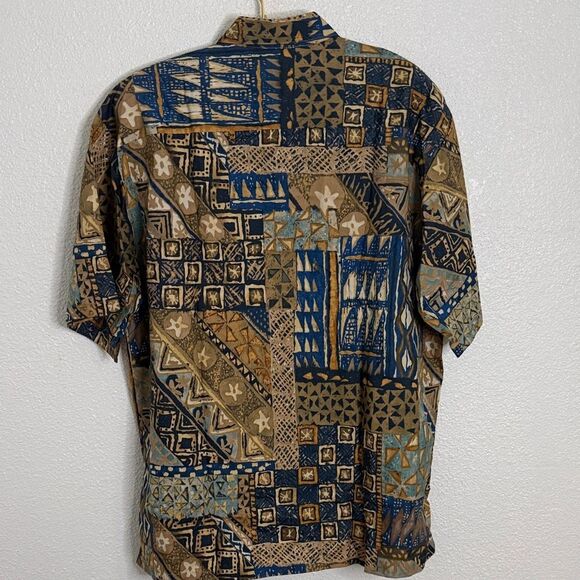 NWT- Tori Richard- Tribal Men's Geometric Casual button down- Size XL - Picture 6 of 7